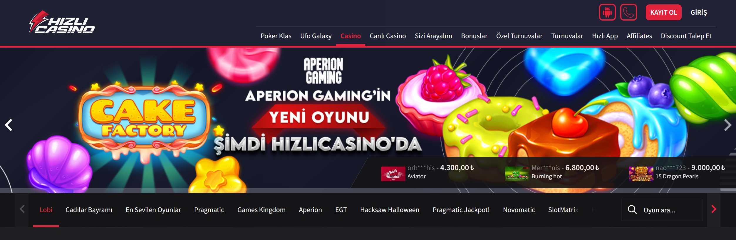 Hızlıcasino Giriş Sayfası
